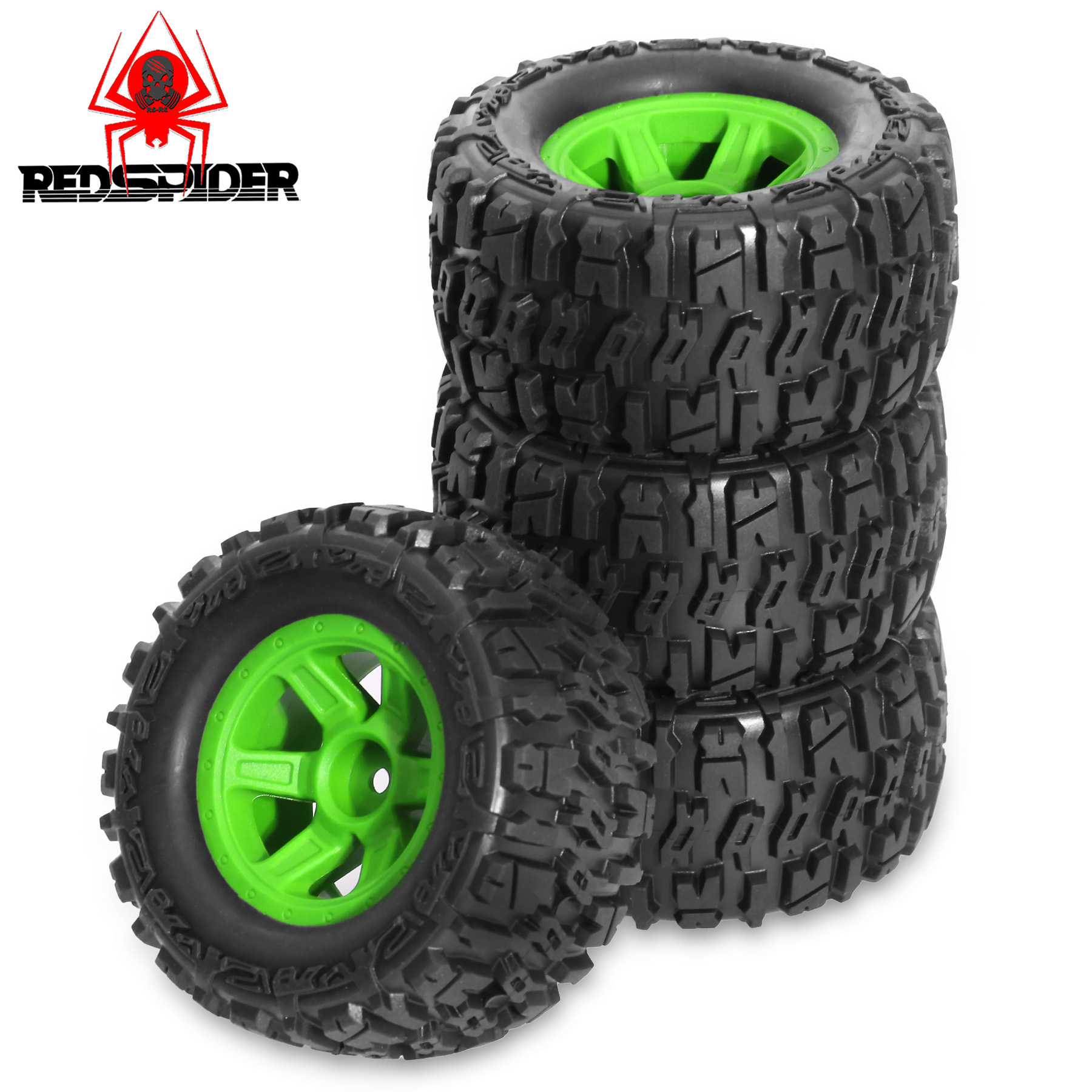 90mm Skidproof Rubber Wheel Ti - Rc Truck Monster のレビューと価格