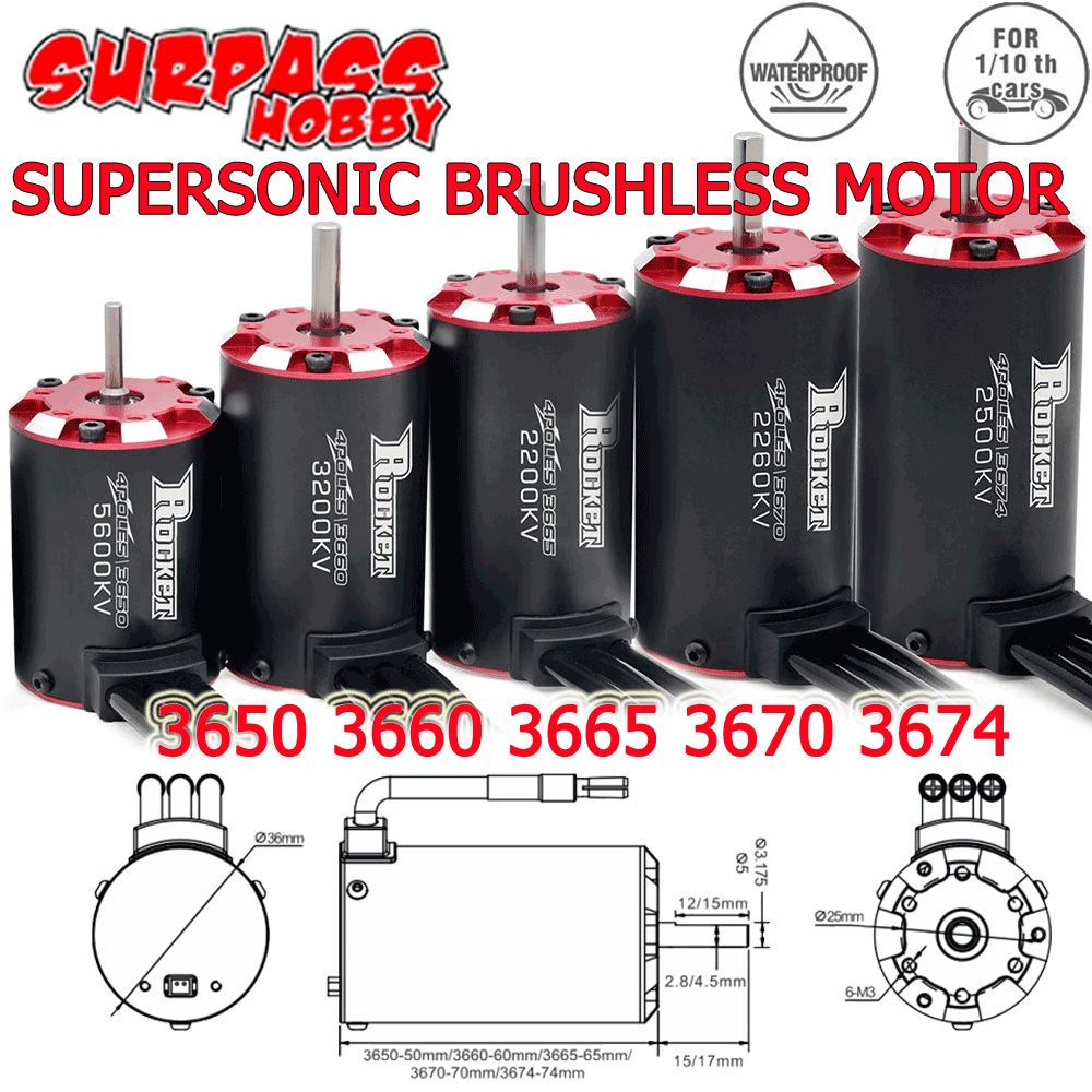 SURPASSHOBBY Rocket-RC Superso - Brushless Motor 3650 のレビューと価格
