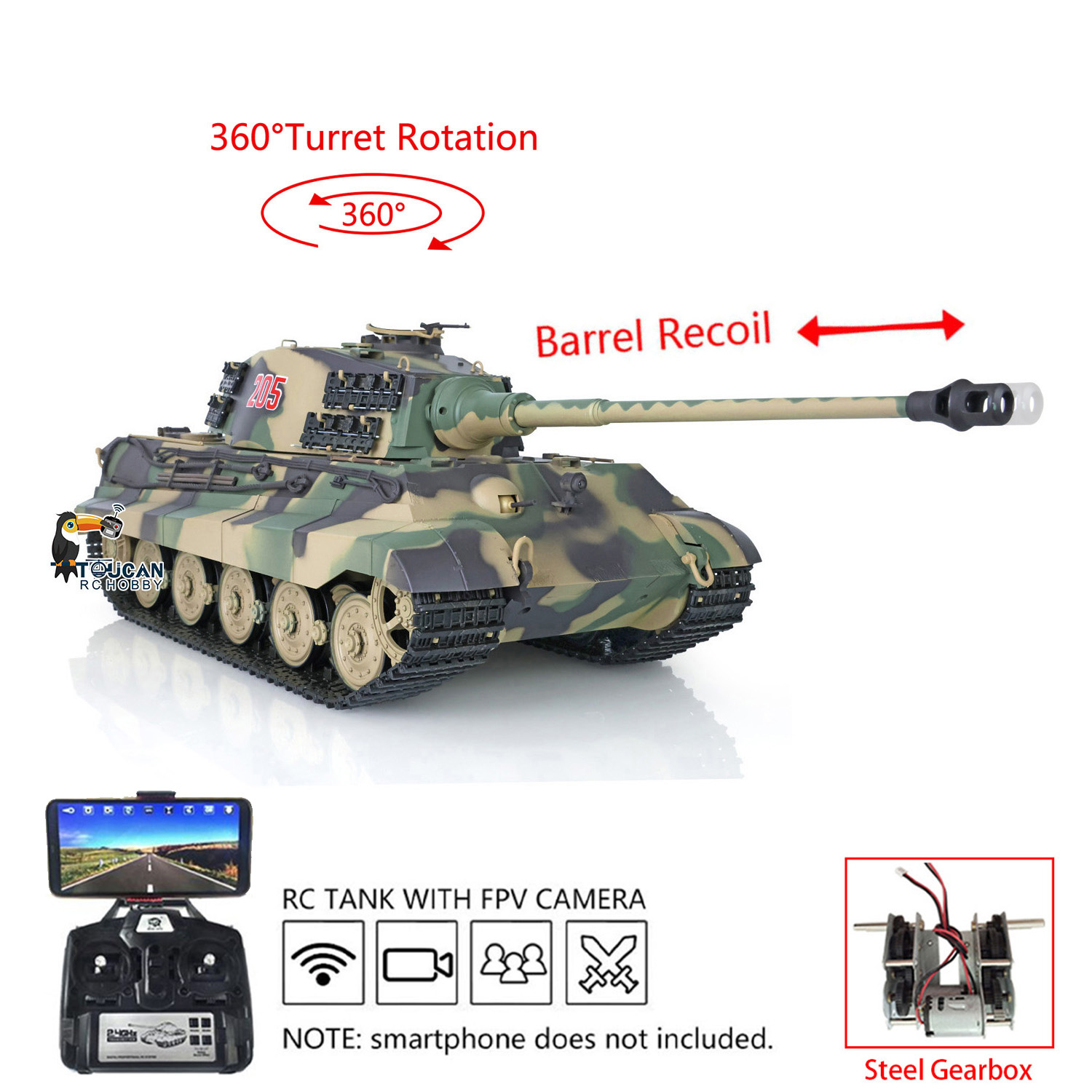 Toys Heng Long RC Panzer Tanks - Rc Hobby Kings のレビューと価格