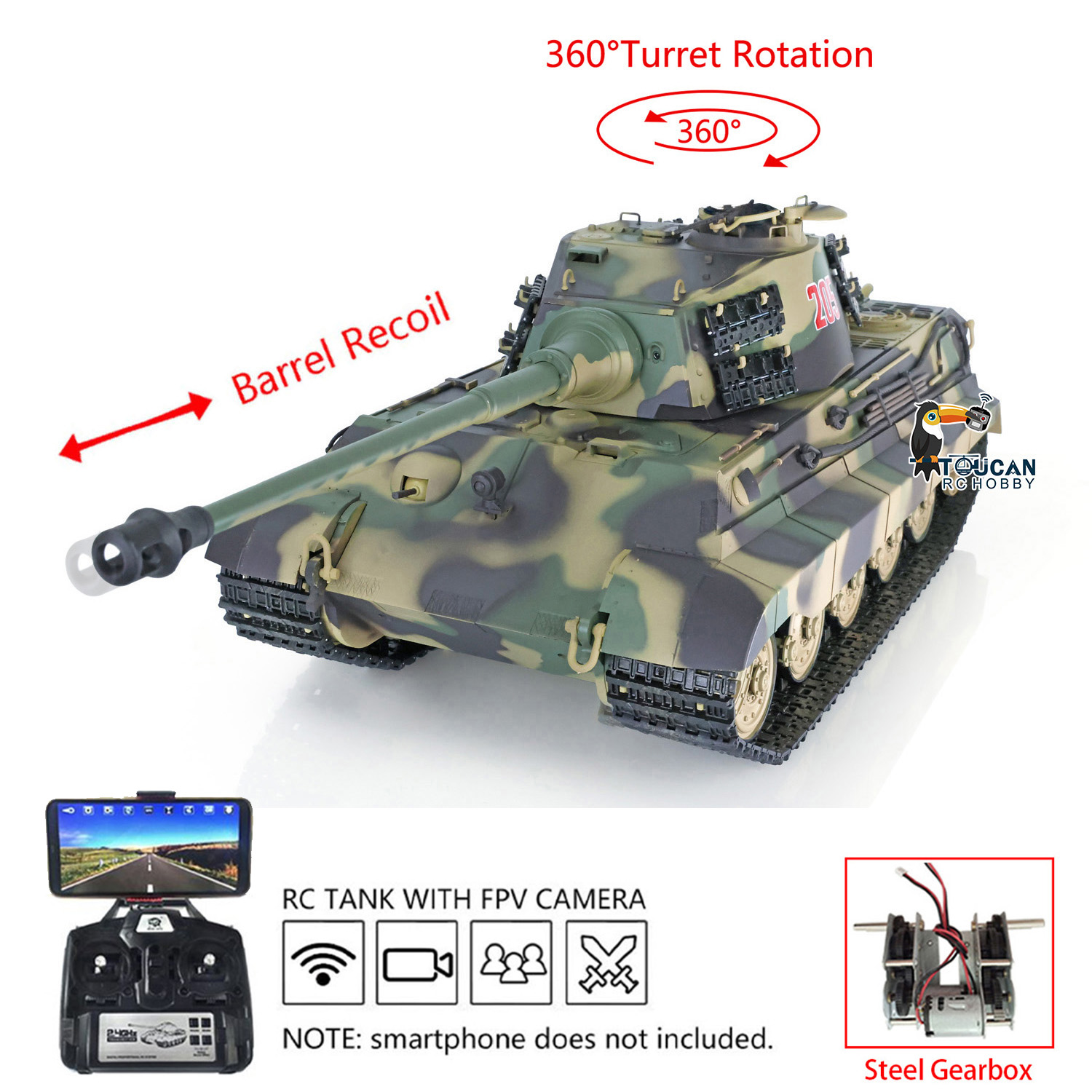 Toys Heng Long RC Panzer Tanks - Rc Hobby Kings のレビューと価格