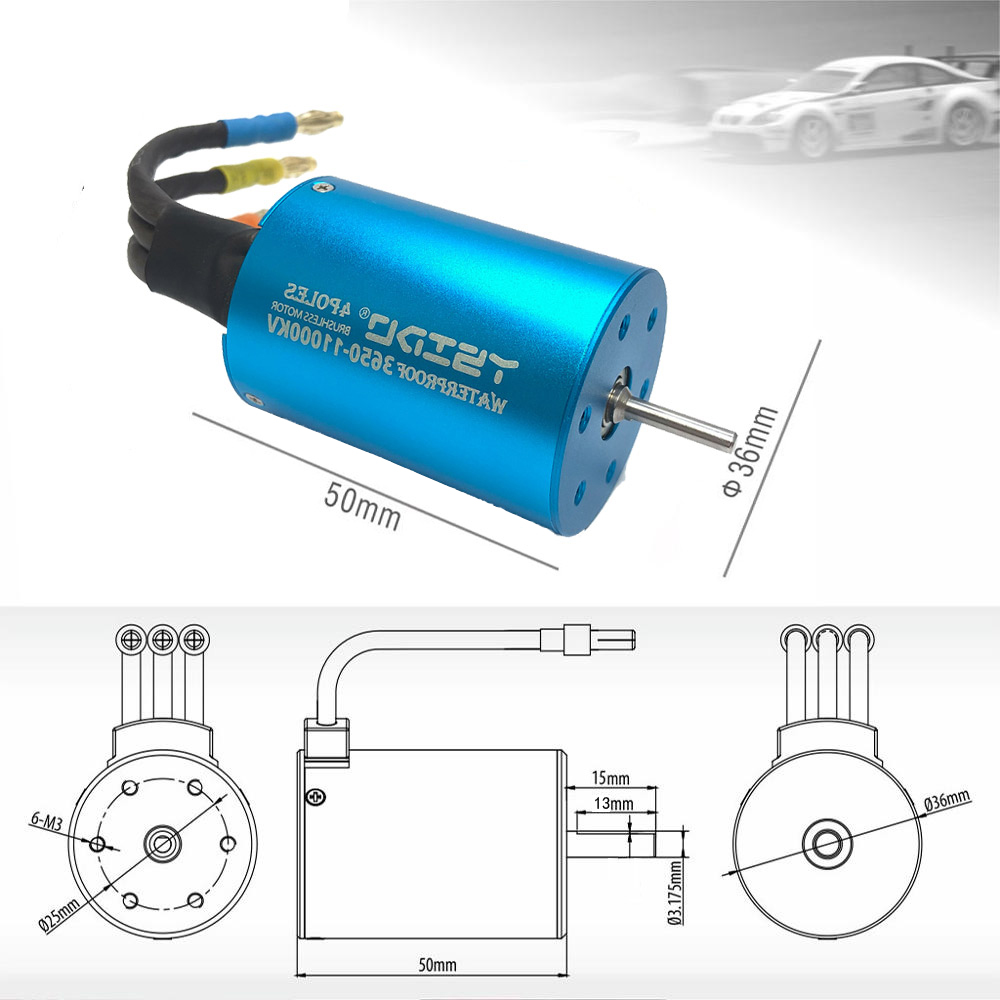 YSIDO 3650 Brushless Motor 60A - Brushless Motor 3650 のレビューと価格