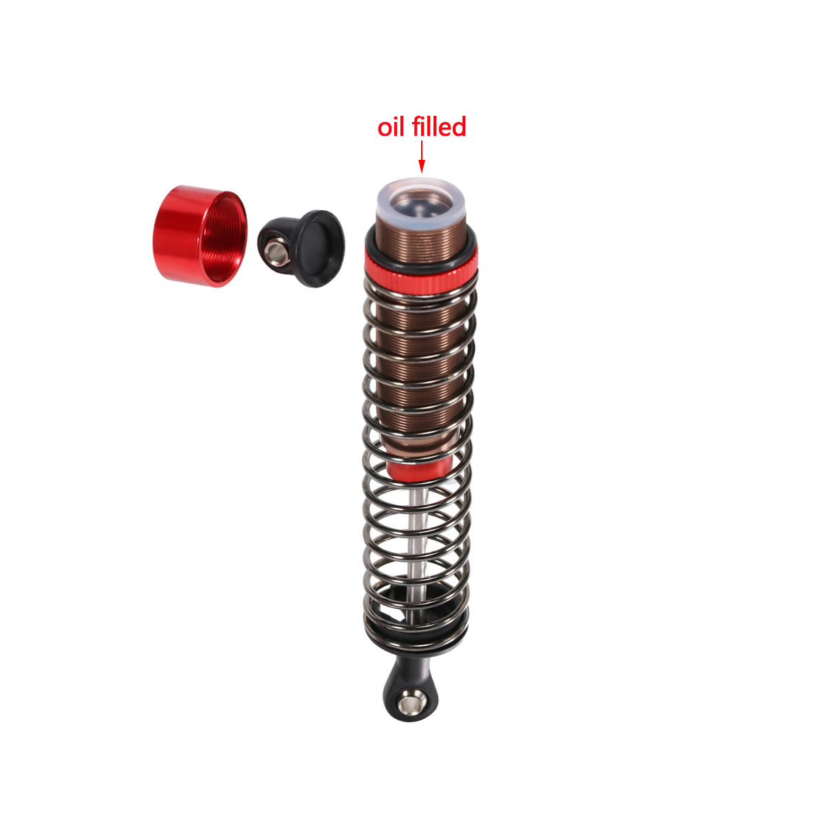 4Pcs Adjustable Oil Filled Sho - Rc Truck Monster のレビューと価格