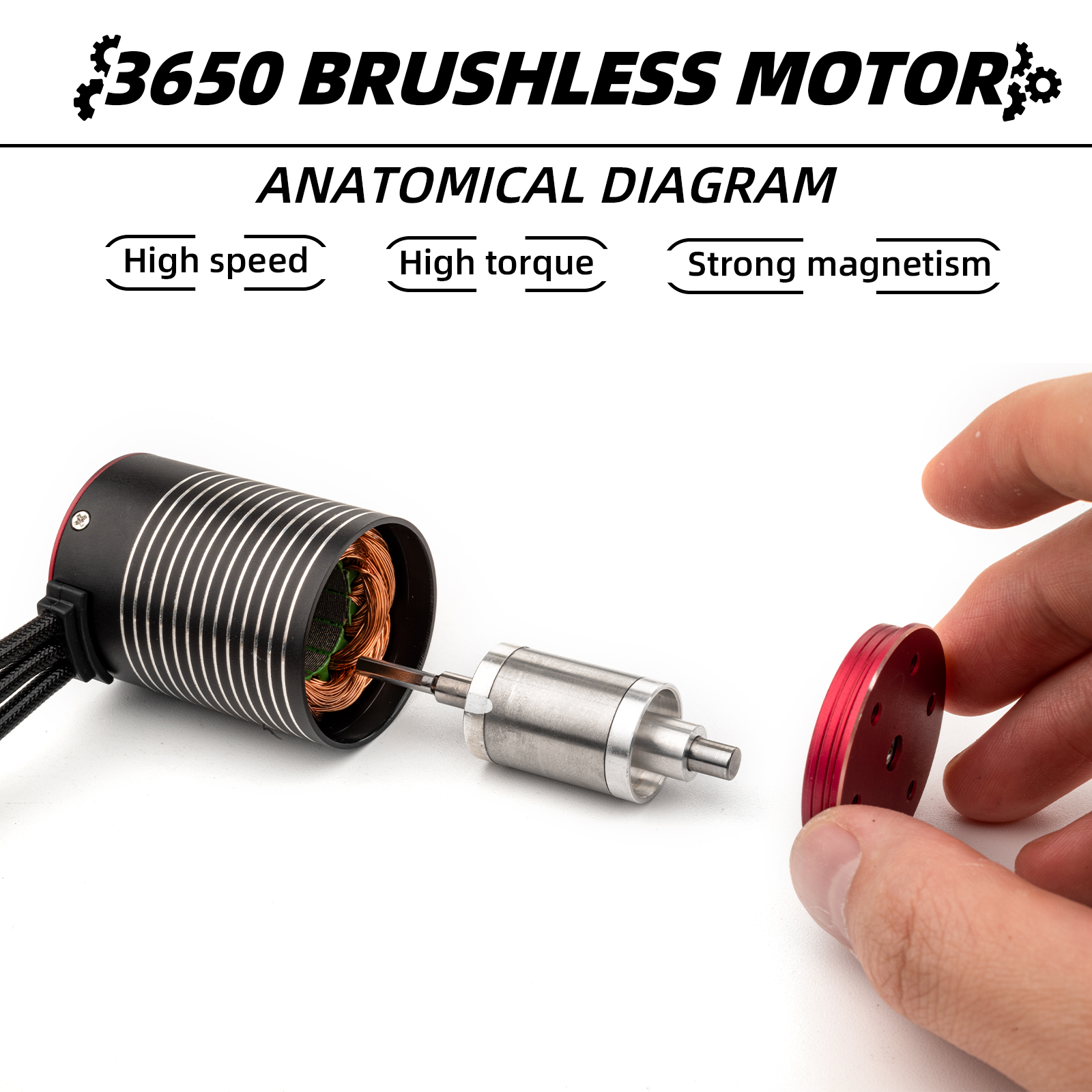 RC 3650 Brushless Motor For Ax - Brushless Motor 3650 のレビューと価格