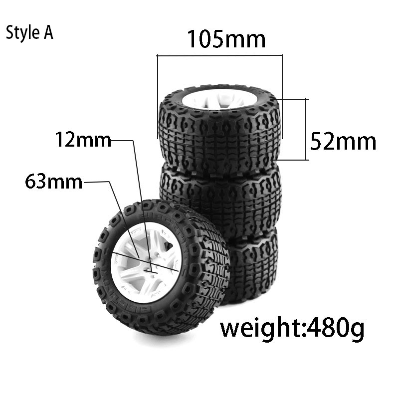 4PCS RC Monster Truck Wheels T - Rc Truck Monster のレビューと価格