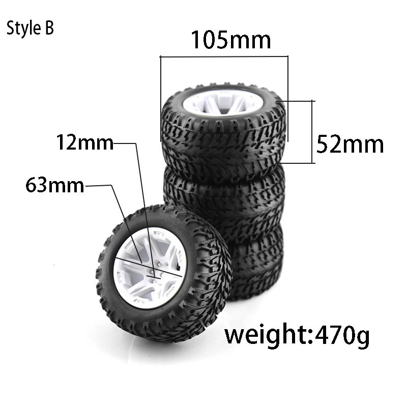 4PCS RC Monster Truck Wheels T - Rc Truck Monster のレビューと価格