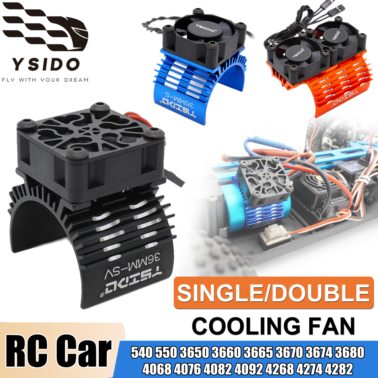 YSIDO 30/36/40-42mm RC Motor H - Brushless Motor 3650 のレビューと価格