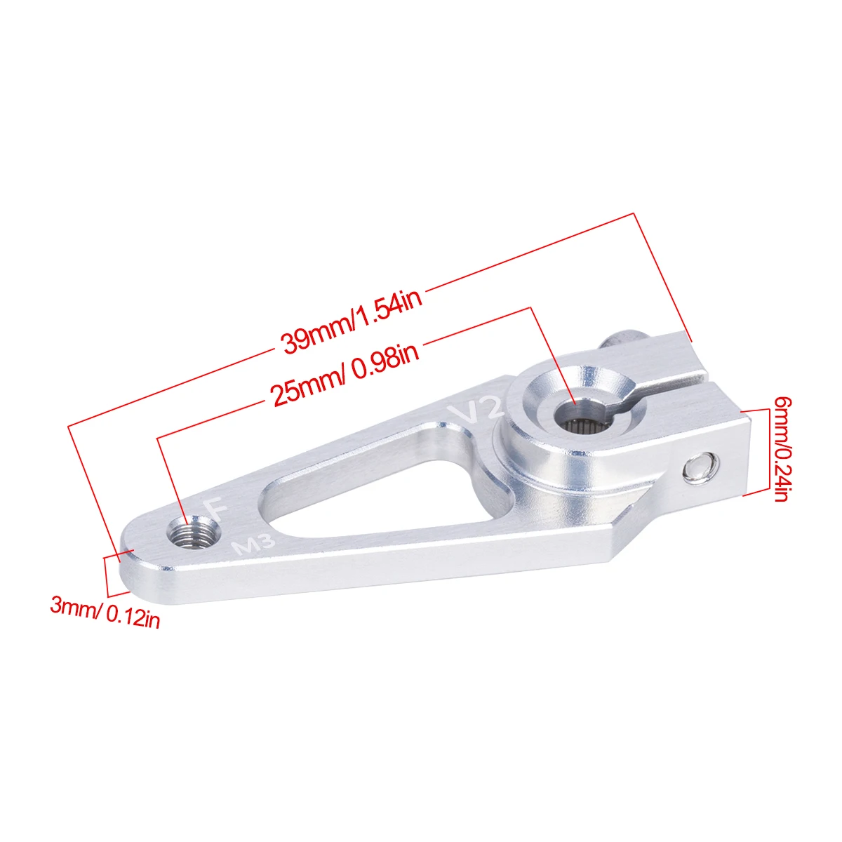 39mm M3 7075 Aluminum 25T Serv - Rc Hobby Room のレビューと価格