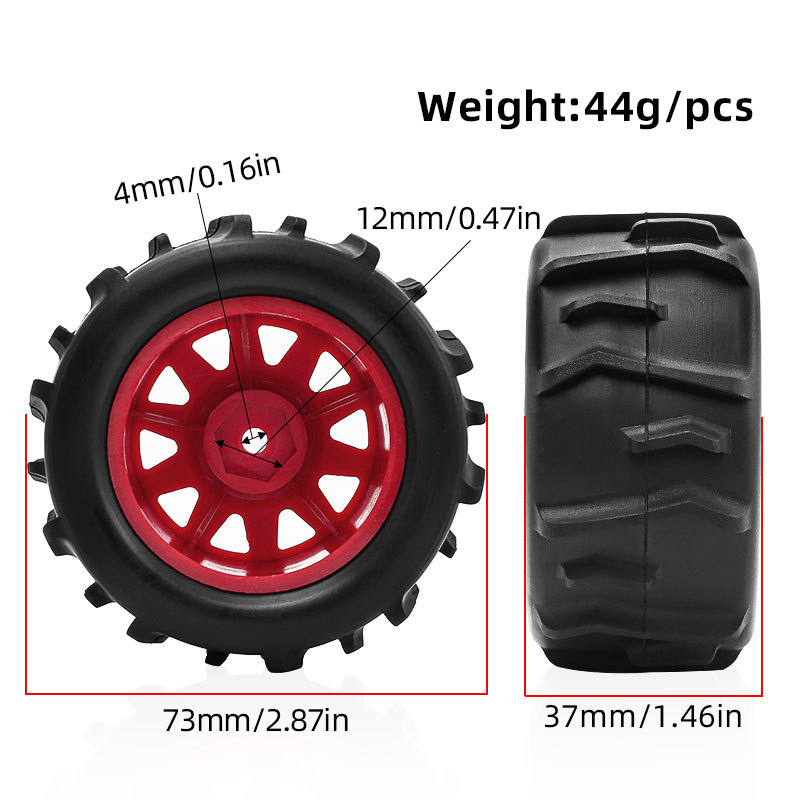 4PCS 1/18 73mm Short Course Tr - Rc Truck Monster のレビューと価格