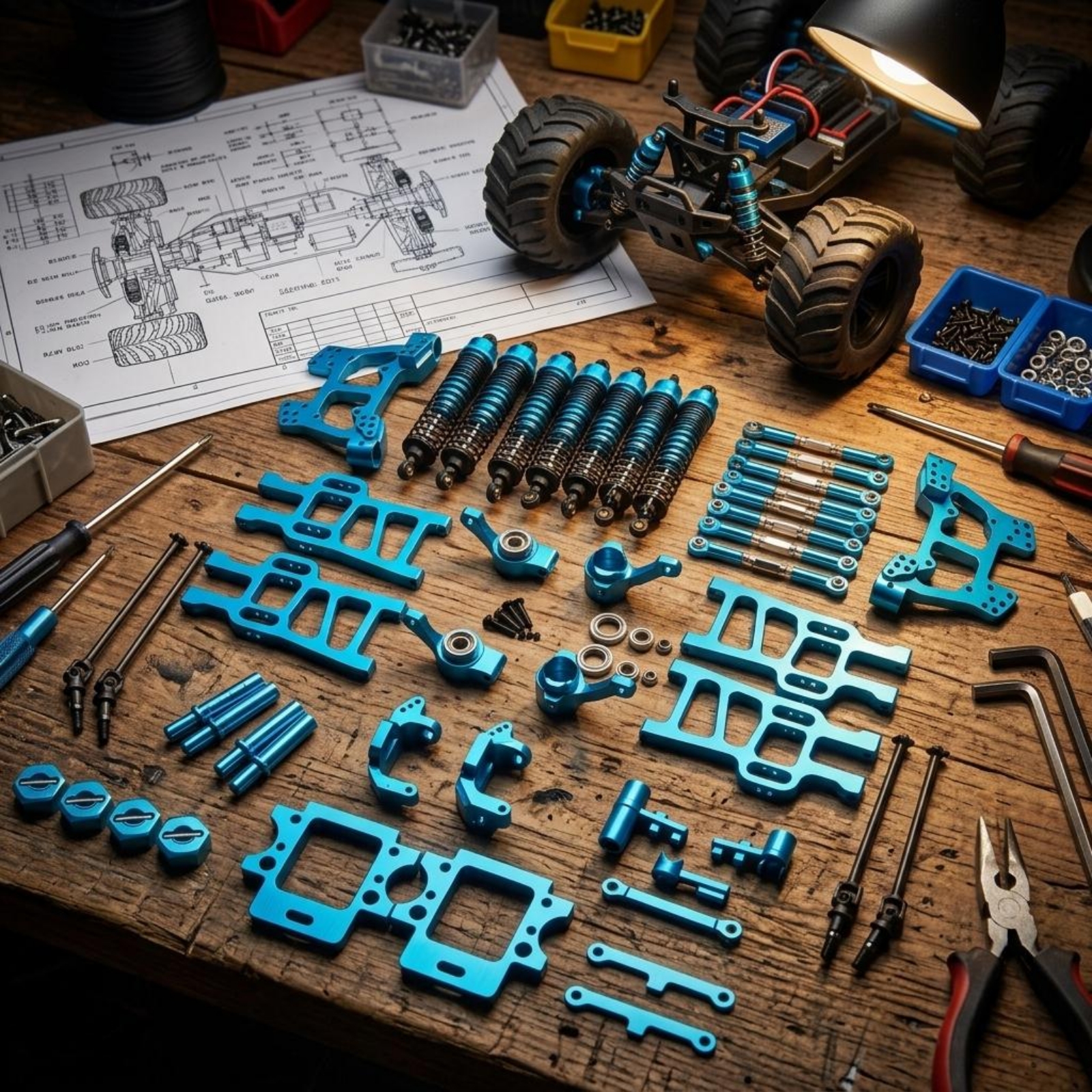 RC Monster Truck Upgrade Kit L - Rc Truck Monster のレビューと価格